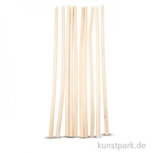 Nur Heute Stock zum Korbflechten 30 cm, Durchmesser 6 mm, 10 Stück