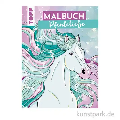 Malbuch Pferdeliebe - Das Pferde Malbuch ab 10 Jahren, Topp Verlag Bestpreis