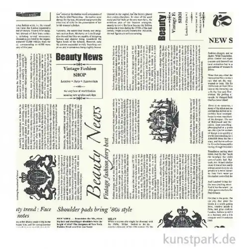 DECOPATCH Papier 770 Zeitung Schwarz-Weiß, 3 Stück Ab Werk