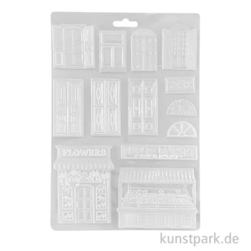 Stamperia Soft Mould (Gießform) - Art of Travelling Doors Window, A4 Letzte Chance