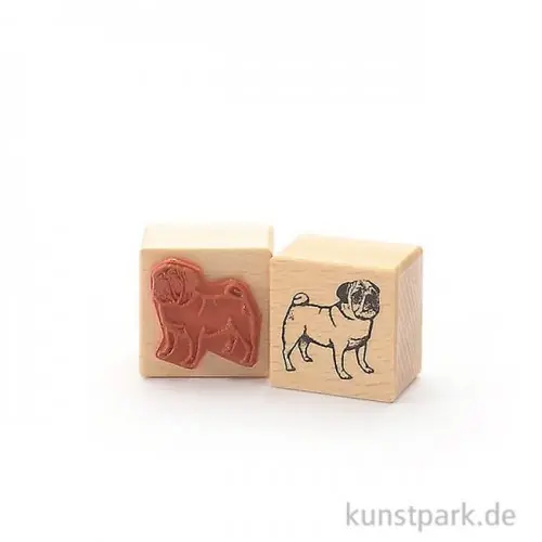 Stempel - Mops - 4x4 cm Günstig