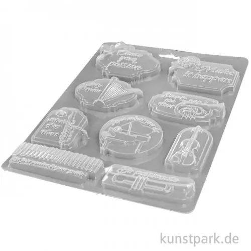 Stamperia Soft Mould (Gießform) - Passion Music and Tag, DIN A4 Beliebt
