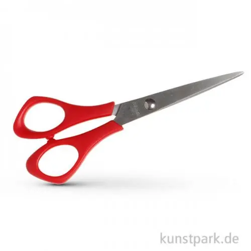 Schulschere spitz für Linkshänder, Länge 14 cm Exklusiv