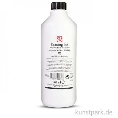 Markenware Talens Drawing-Ink schwarz 490 ml