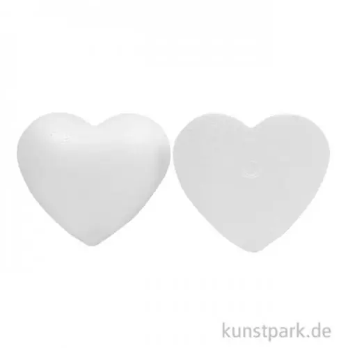 Jetzt Bestellen Styroporform Herz flach gewölbt zum kleben