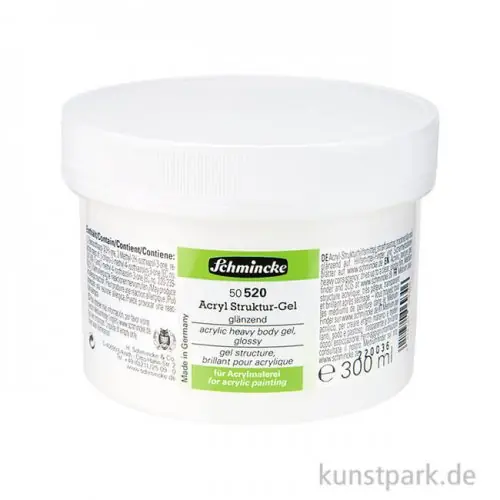 Echt Schmincke Struktur-Gel glänzend, 300 ml