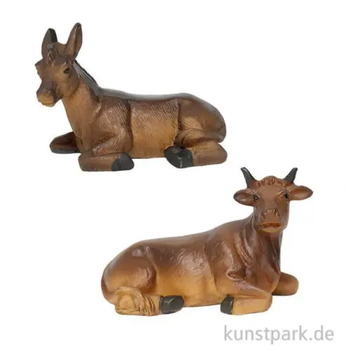 Miniatur Ochs und Esel für 9 cm Krippenfiguren, 4,3 cm Jetzt Kaufen