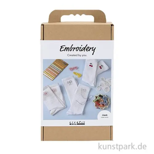Top-Seller Stickset mit Socken + Zubehör, Weiß