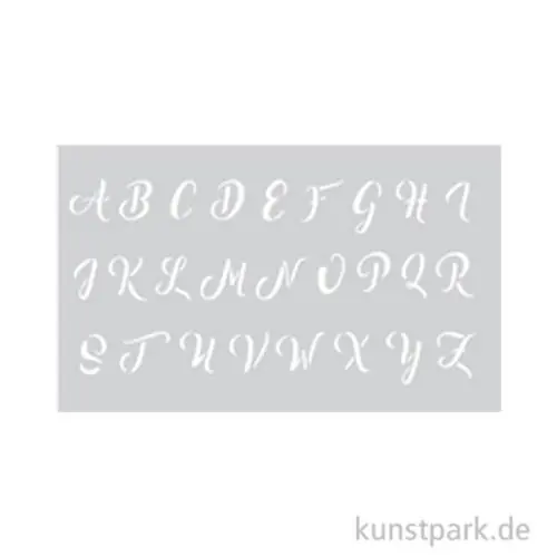 Schablone - Alphabet, Großbuchstaben, 12 x 20 cm Direktkauf