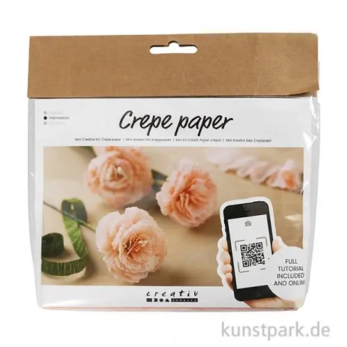 Mini Bastelset - Blumen Krepppapier, Nelken Online Kaufen