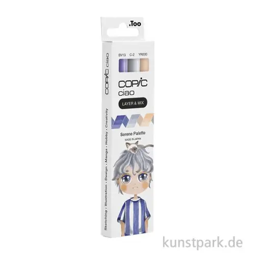 COPIC ciao Set - 3er Serene Palette Neue Ware