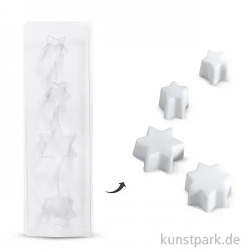 Rayher Seifengießform Sterne, Tiefe 3 cm, 4 teilig sortiert Großhandel