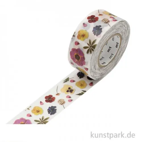 MT Masking Tape Pressed Flower - 25 mm, 15 m Rolle Kracherpreis
