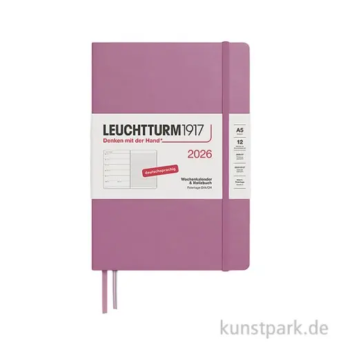 Leuchtturm Wochenkalender & Notizbuch 2026, DIN A5, Dusty Rose Online Kaufen