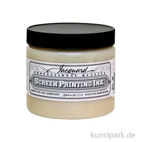 Jacquard Screen Printing Ink, Siebdruckfarbe, 118 ml, Weiß Sonderangebot