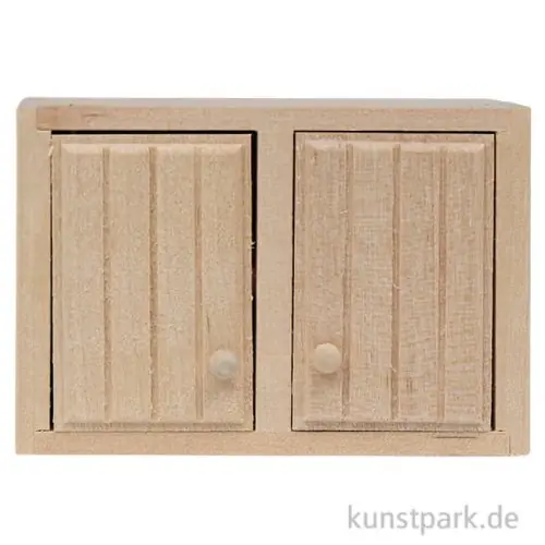 Miniatur Hängeschrank, Naturholz, 7,5 x 5 x 2,5 cm Online Kaufen