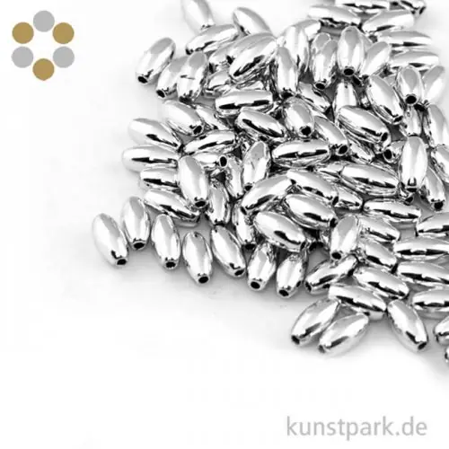 Exklusiv Plastik-Oliven - 6x3 mm - 105 Stück