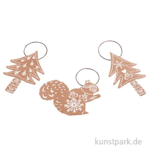 Knallerangebot Good old friends - Lebkuchenornamente, 3er Set, Winterwald