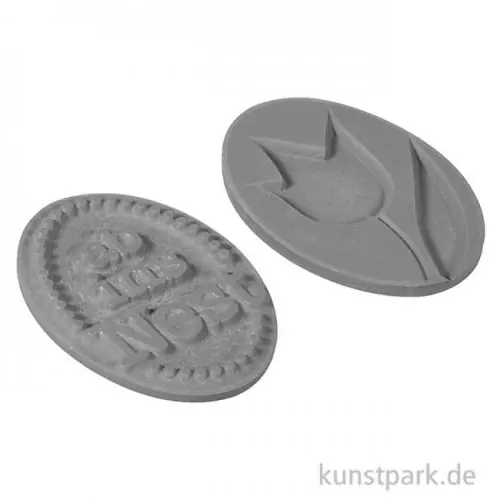 Gießform Label - Ab ins Nest + Tulpe - 35x25 mm, 2 Stück Angebot