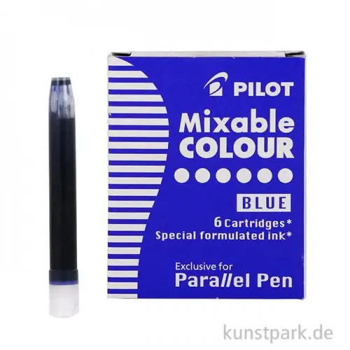 Pilot Pen Patronen 6 Stück, Farbe Blau Kostenfreie Lieferung