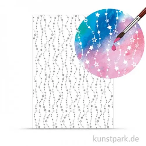Zauberpapier - Sterne, DIN A4, 250 g Sonderangebot