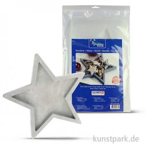Gießform Sternschale 22x3,2 cm Top-Angebot
