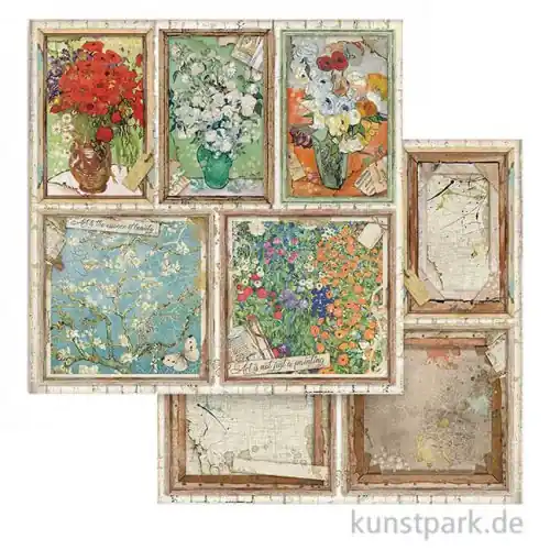 Schnäppchen Stamperia Scrappapier - Atelier des Arts, Cards, 30,5x30,5 cm