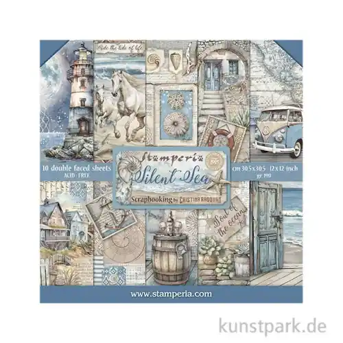 Neu Stamperia Scrapbooking Pad - Silent Sea, 30,5 x 30,5 cm