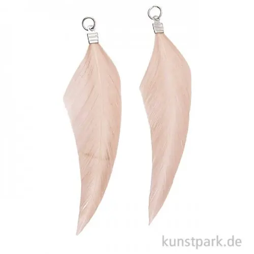Anhänger Federn - Pebble, 2er Set Letzte Chance