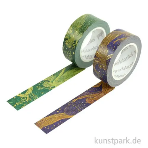 PAPERBLANKS Washi Tape Set, 2 x 10m - Olive & Violet Fairy Online Kaufen