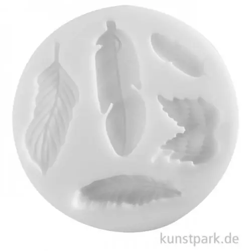 Abverkauf Silikonform - Federn, 70 mm Durchmesser