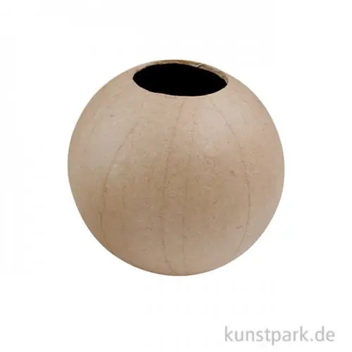Pappmaché - Kugel Vase, Wasserfest Schnäppchen