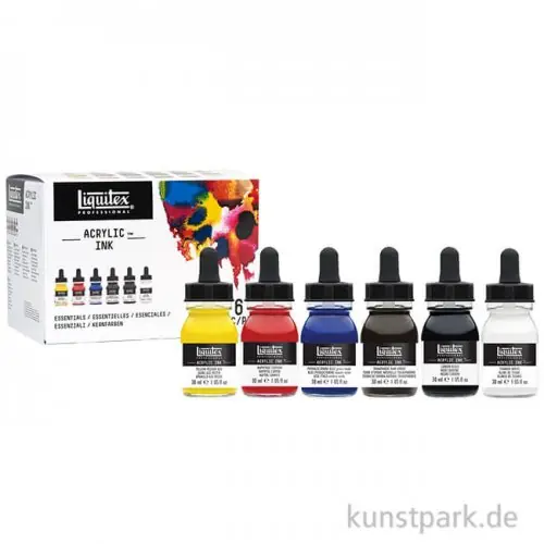Bestseller Liquitex Professional ACRYLIC INK Set Basisfarben mit 6 x 30 ml