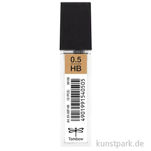 Neue Ware Tombow Minen für Druckbleistift MONO graph, 0,5 mm, HB, 12 Stück