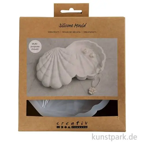 Silikonform, Muschel, 13,2 x 13,3 x 3 cm Saisonangebot
