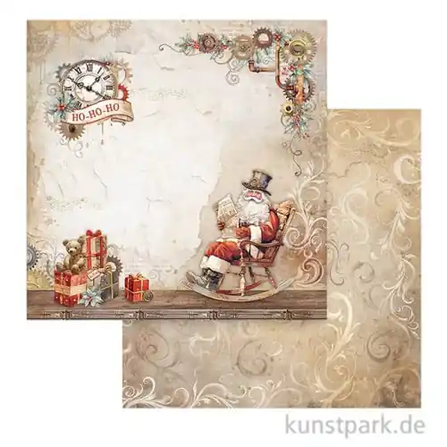 Mengenrabatt Stamperia Scrappapier - Gear up for Christmas Santa Claus, 30,5 cm