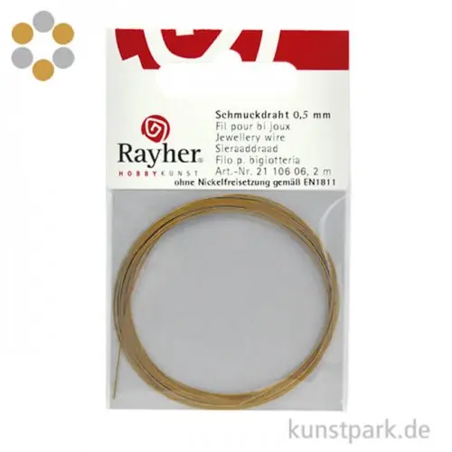 Preiswert Schmuckdraht Matt - 0,5 mm - 2 Meter