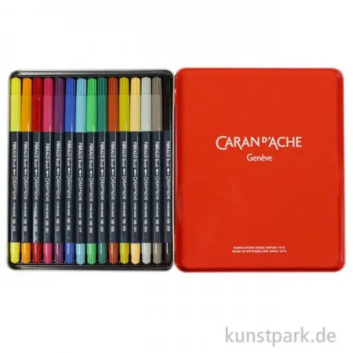 Angebot Caran d'Ache FIBRALO Brush Pen 15er Set