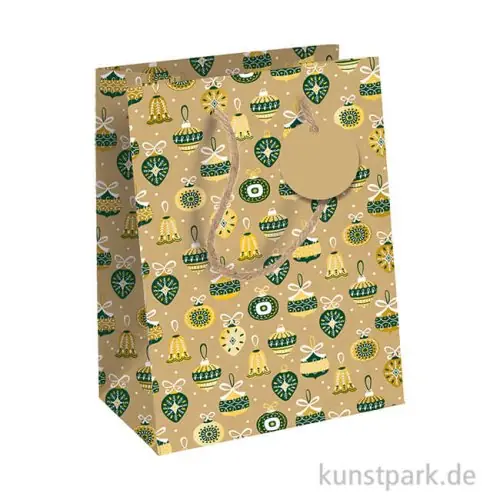 Geschenktasche Forest, Kraft, 21,5 x 10,2 x 25,3 cm Weltweiter Versand