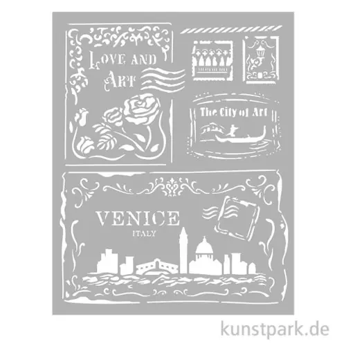 Gleich Bestellen Stamperia Schablone - Venice City of Art Cards, 20 x 25 cm
