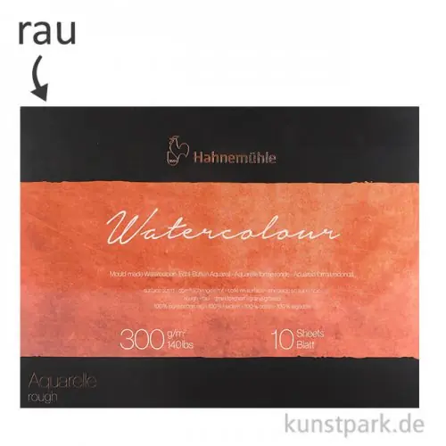 Mengenrabatt Hahnemühle The Collection Watercolour rau 10 Blatt 300g