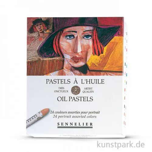 Limited Edition Sennelier Ölpastellstifte - 24er Set, Portrait