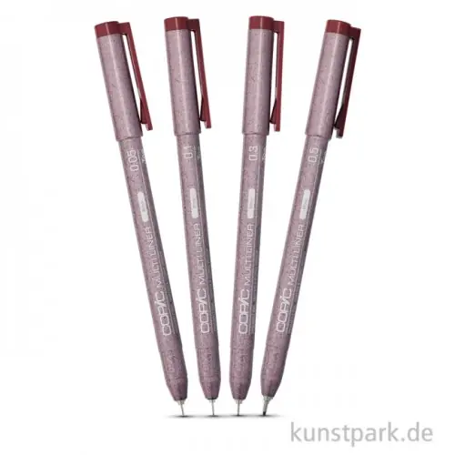 COPIC Multiliner Wine Classic Set - 4 Strichstärken Mengenrabatt