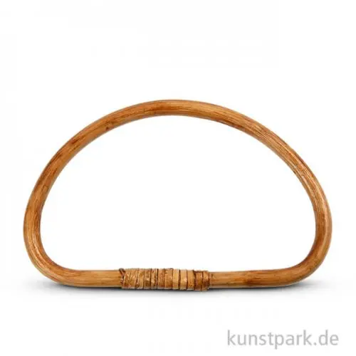 Versand Am Gleichen Tag Taschengriff gebogen aus lackiertem Bambus, Größe 20x13 cm
