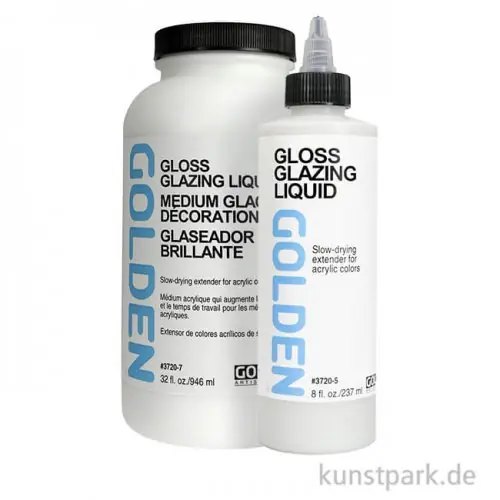 Hochwertig GOLDEN Malmittel Glazing Liquid glänzend