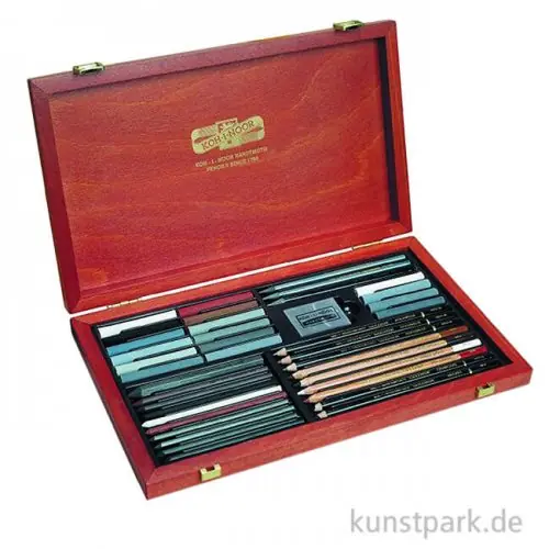 Preisknaller Koh-I-Noor Gioconda Art Zeichenset 8895, 39-teilig im Holzkoffer