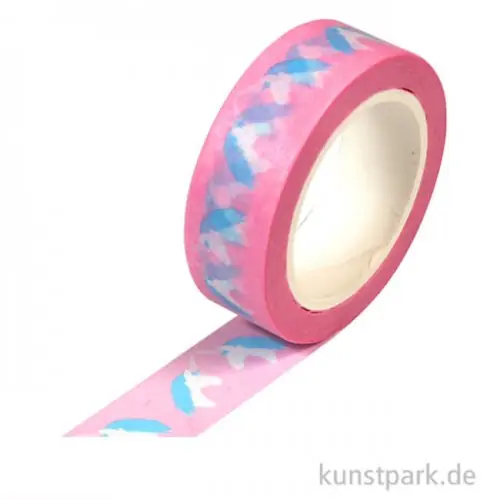 Motiv-Klebeband Washi-Tape - Unicorn, 15 mm, 10 m Rolle Must-Have