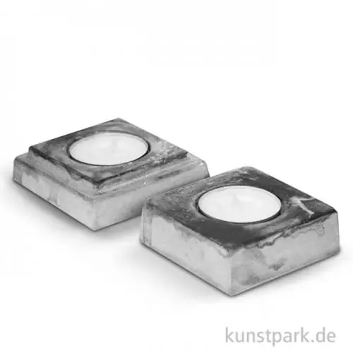 Direkt Vom Hersteller Gießform - Kerzenständer Eckig, 70 x 70 mm, 2 Stück
