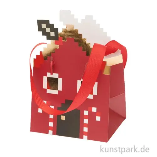 Solange Der Vorrat Reicht Geschenktüte - Lebkuchenhaus, Mini, 10 x 14 x 8 cm