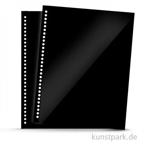 Weltweiter Versand Ersatzhüllen Polyester für Spiralalben, 10 Stück